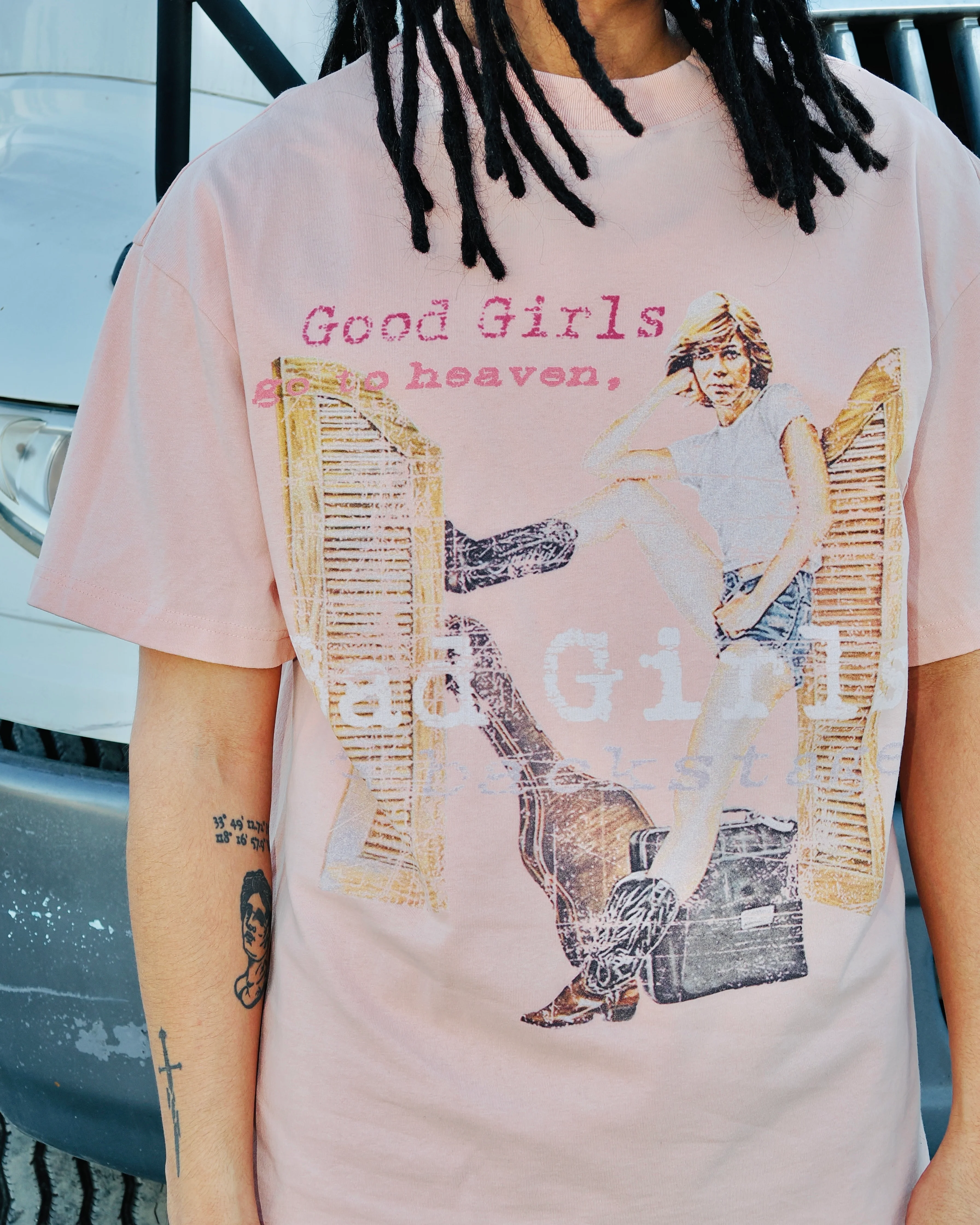 Backstage Graphic Tee (Muted Pink) - Image 4