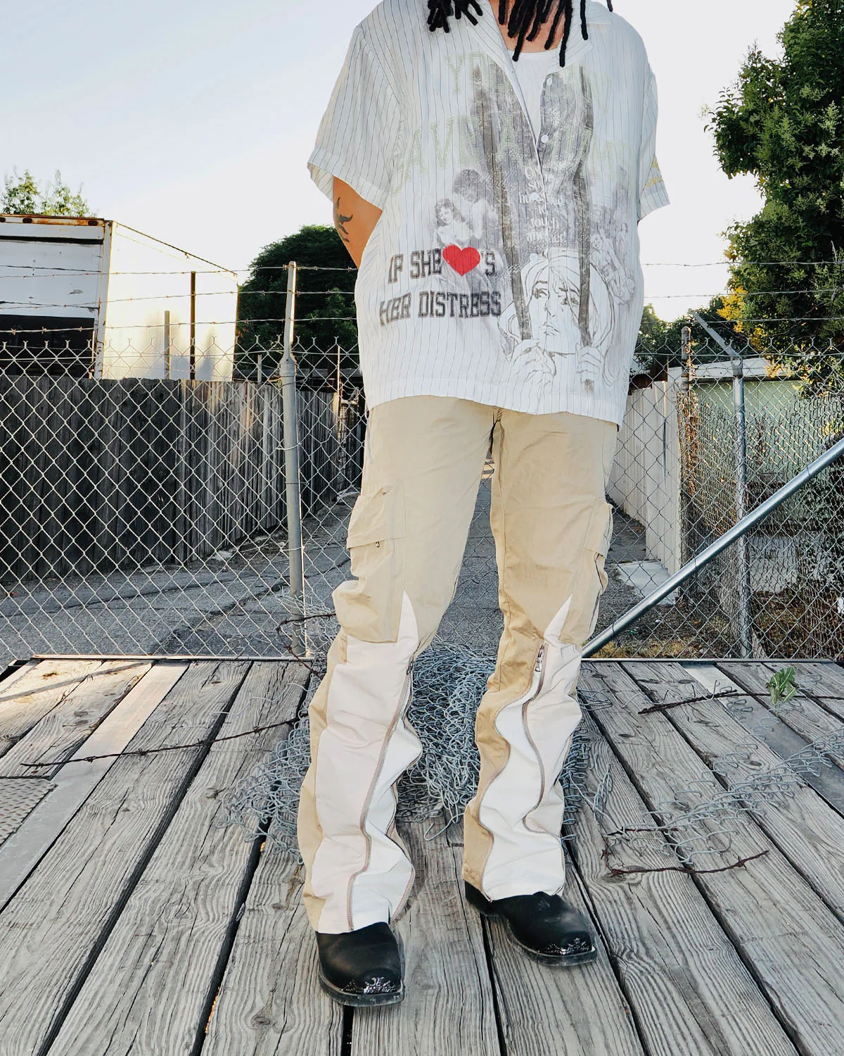 Cooper Cargo Pant (Brown/Cream) - Image 3